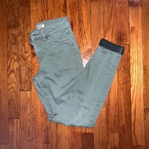 army green jeggings